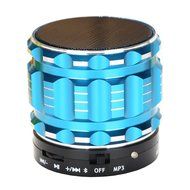 Hopestar Metal Steel Bluetooth Wireless Portable Speaker with FM Radio (Blue)