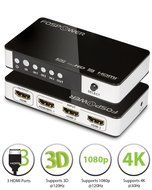 4 x 2 HDMI Matrix Switch [Ultra HD 4K x 2K], FosPower 4 In 2 Out Switcher / Splitter with Optical &amp; L/R Audio... N18