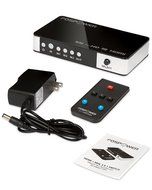 4 x 2 HDMI Matrix Switch [Ultra HD 4K x 2K], FosPower 4 In 2 Out Switcher / Splitter with Optical &amp; L/R Audio... N23