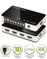 4 x 2 HDMI Matrix Switch [Ultra HD 4K x 2K], FosPower 4 In 2 Out Switcher / Splitter with Optical &amp; L/R Audio... N25