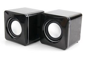 DURAGADGET Small &amp; Portable USB Powered Phone Speakers With Volume Dial For Wiko Rainbow / Wax / Mazing / Getaway... N4