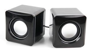 DURAGADGET Small &amp; Portable USB Powered Phone Speakers With Volume Dial For Wiko Rainbow / Wax / Mazing / Getaway... N6
