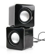DURAGADGET Small &amp; Portable USB Powered Phone Speakers With Volume Dial For Wiko Rainbow / Wax / Mazing / Getaway... N7
