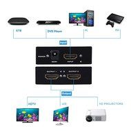 ASSEM Ultra HD 4K x 2K HDMI Splitter Amplifier 1x2 1 in 2 Out Ver 1.4 Signal Distributor with 1080P 3D Compatibility... N4