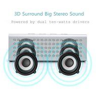 Souldio&trade; Bluetooth Speaker Portable Wireless Speaker,20W Output,12 Hours Battery Life,Power Bank Speaker,Aluminum... N3
