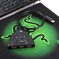 fitTek&reg;Hdmi Switch Splitter 3 In 1 out Port Cable with Pigtail Supports 3D, 1080P, HD Audio N5