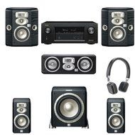 JBL L810 5.1 System, JBL L8400P sub, Denon AVR-X3200W, SOHO Headphones Included