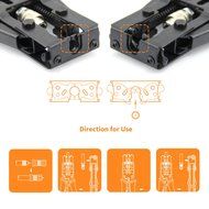 Etekcity Multifunctional Coax Compression Connector Adjustable Tool, Wire Cutter, for RG58 RG59 RG6 F BNC RCA N4