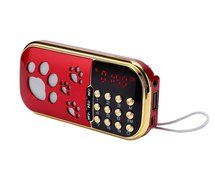 Cakin TM Portable Speaker FM Pocket Radio with input USB Micro SD Card/TF Card/MP3 Player (Q22 Red) N4
