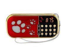 Cakin TM Portable Speaker FM Pocket Radio with input USB Micro SD Card/TF Card/MP3 Player (Q22 Red) N5