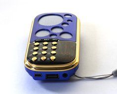 Cakin TM Portable Speaker FM Pocket Radio with input USB Micro SD Card/TF Card/MP3 Player (Q22 Red) N16