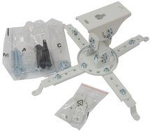 VideoSecu LCD/DLP Projector Ceiling Mount Bracket White Fits both flat or Vaulted ceiling PJ2W 1CA N9