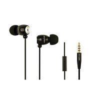AWEI Q38i Extrabass Power In-Ear Metal Earphone With Microphone For iPhone 6S iPad iPod Color Black
