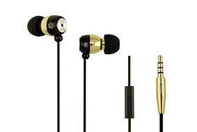 AWEI Q38i Extrabass Power In-Ear Metal Earphone With Microphone For iPhone 6S iPad iPod Color Black N4