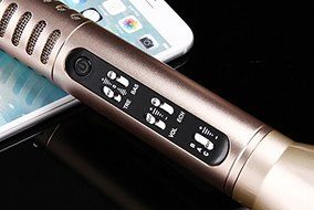 Wireless Bluetooth Karaoke Player Microphone Speaker KTV for iPhone IOS/Android Gold K98 N5