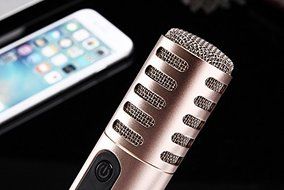 Wireless Bluetooth Karaoke Player Microphone Speaker KTV for iPhone IOS/Android Gold K98 N6