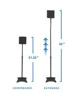 Mount-It! MI-1210 Speaker Stands for Home Theater 5.1 Channel Surround Sound System Satellite Speaker Stands Mounts... N5