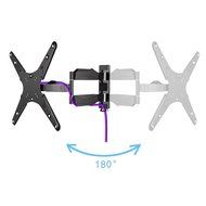 Suptek Articulating Full Motion Tv Wall Mount Bracket Ultra Slim Design Tilt Swivel &amp; Rotation Feature For Most... N3
