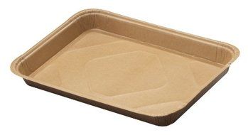 Solut 42072 Kraft Paper Quarter Sheet Baking Tray, 53-Fluid Ounce Capacity, 12-3/4&quot; Length x 8-7/8&quot; Width x 1-...