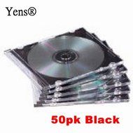 Yens CD Slim Slim CD Jewel Cases, Black, 100 Piece N3