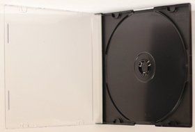 Yens CD Slim Slim CD Jewel Cases, Black, 100 Piece N4