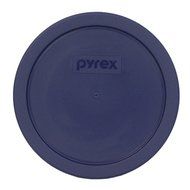 Pyrex Blue 3 Cup Round Storage Cover #7401-PC for Glass Bowls 4-Pack N3