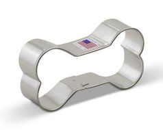 Ann Clark Dog Bone Cookie Cutter - 3.75 Inches - Tin Plated Steel