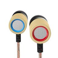 KZ ED7 Bamboo Earphones With Microphone 3.5mm HD HiFi In Ear Monitor Bass Stereo Earbuds For Sumang HUAWEI Size M N3