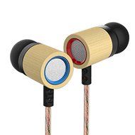 KZ ED7 Bamboo Earphones With Microphone 3.5mm HD HiFi In Ear Monitor Bass Stereo Earbuds For Sumang HUAWEI Size M N4