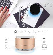 LED Flashing Speaker, Ollivan Mini Colorful Pulse Wireless Bluetooth Speaker Hands-free Stereo Sound Build-in... N10