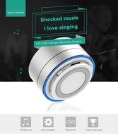 LED Flashing Speaker, Ollivan Mini Colorful Pulse Wireless Bluetooth Speaker Hands-free Stereo Sound Build-in... N12