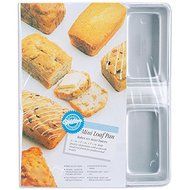 6 Cavity Mini Loaf Pan,by Wilton