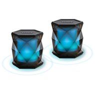 iHome iBT682 Color Changing 8 Hour Recharegeable Battery with True Wireless Bluetooth Stereo Speakers with Speakerphone N2