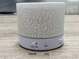 Bluetooth Speaker, Mini Portable Bluetooth Wireless Speaker with Colorful LED Light and Build-in Mic, Support... N33