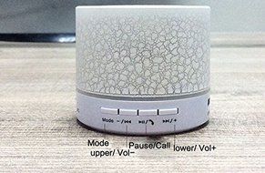 Bluetooth Speaker, Mini Portable Bluetooth Wireless Speaker with Colorful LED Light and Build-in Mic, Support... N34