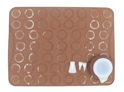 SMYLLS French Macaroon Baking Sheet Set-DIY Silicone Cake,Cookie Chocolate Maker (1, black) N3