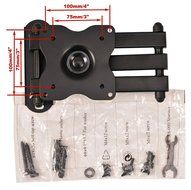VideoSecu Articulating Arm Wall Mount for 15 to 27-Inch Panel ML12B, Black N2