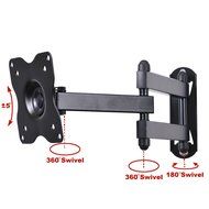 VideoSecu Articulating Arm Wall Mount for 15 to 27-Inch Panel ML12B, Black N3