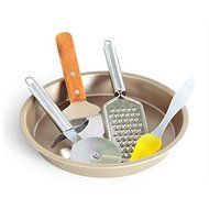 9 Inch Pizza Making Tools Household Oven Pizza Pan Knife Shovels Oil Brush 5pcs Gold Cooking Utensils Baking Sheet...