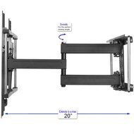 Cheetah Mounts APDAM2B Articulating Dual Arm TV Wall Mount Bracket for 32 to 65-Inch LCD, LED, Plasma, Flat Screen... N2