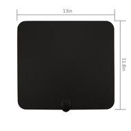 Powilling Amplified Indoor HDTV Antenna 50 Mile Range With Power Supply and 13.2ft Coax Cable N2