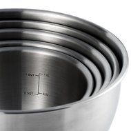 Mixing Bowls Set, X-Chef Professional Stainless Steel Mixing Bowls With Lids, Measurement Lines, Set of 5 Christmas... N3