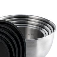 Mixing Bowls Set, X-Chef Professional Stainless Steel Mixing Bowls With Lids, Measurement Lines, Set of 5 Christmas... N7