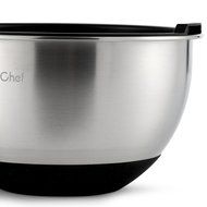 Mixing Bowls Set, X-Chef Professional Stainless Steel Mixing Bowls With Lids, Measurement Lines, Set of 5 Christmas... N8