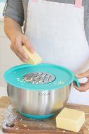 SPECIAL OFFER - 10 PIECE SET - 18/10 Stainless Steel Mixing Bowls with Handles, Lids, Spout, Non-slip Silicone... N4