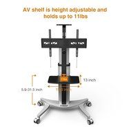 Loctek P2 Mobile TV Floor Cart for LCD LED Plasma Flat Panels Stand with Wheels Mobile fits 32&#039;&#039;-70&#039;&#039;