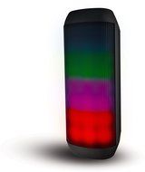 Sharper Image SBT616BK Sound-Responsive Wireless Bluetooth Speaker with LED Lights, Black N2