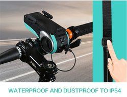 West Biking Convenient 3.0/4.0 Bicycle Phone Mount Holder 4400MAH Power Bank Bike LED Light Bluetooth Cycling... N11