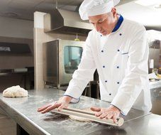 Professional French Rolling Pin for Baking &ndash; Smooth Stainless Steel Metal &amp; Tapered Design Best for Fondant, Pie... N5
