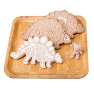 LOHOME Dinosaur Fossil Cookies Cutter / Stampers - Set of 3-pieces PVC Cream Chocolate Decoration Mold DIY Baking... N5